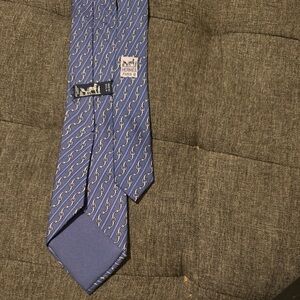 Blue Patterned Men's Tie